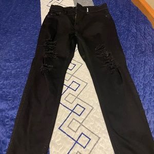 Hollister Black Ripped Jeans